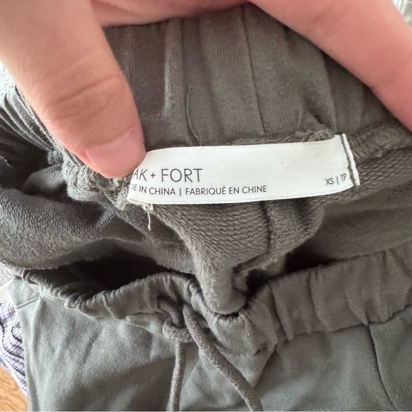 OAK + FORT SAGE GREEN LOUNGE PANTS - XS - Picture 13 of 17